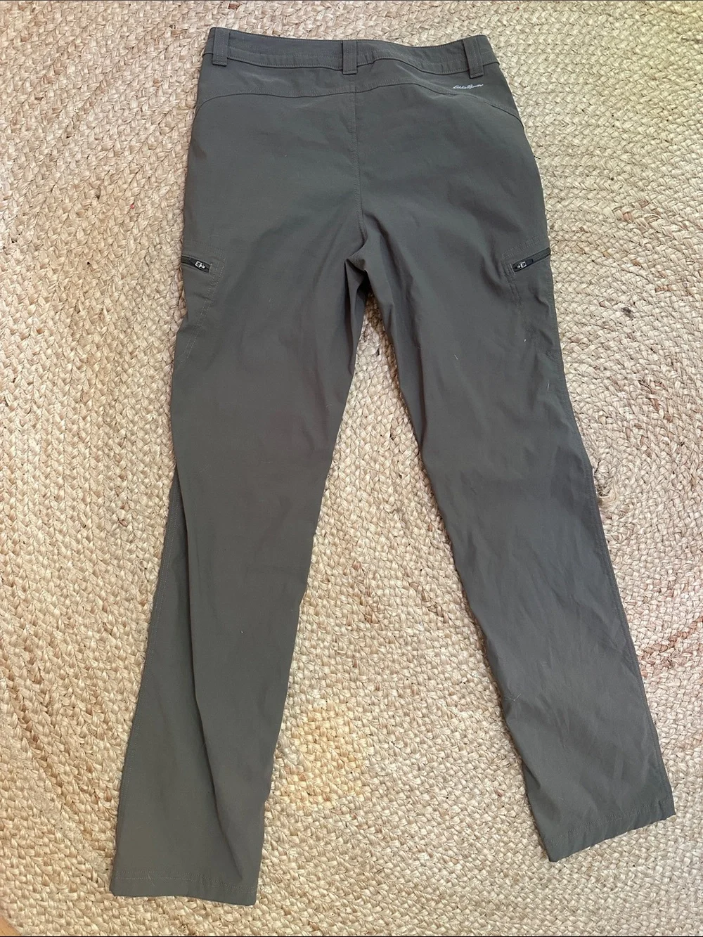 Eddie Bauer First Ascent Wmn Hiking Pants Sz 6 Gray Olive Stretch Trail Outdoor - Picture 4 of 10